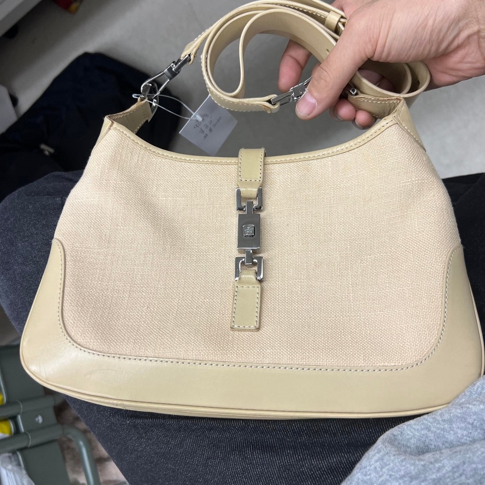 Gucci Beige and Cream Shoulder Bag